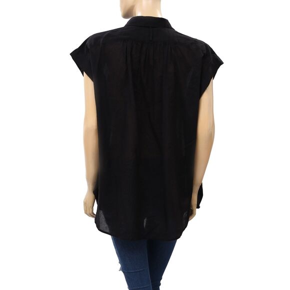 Nili Lotan Normandy Shirt Tunic Top Kimono Formal Cotton Oversized XS NWD 283745 - Picture 7 of 9